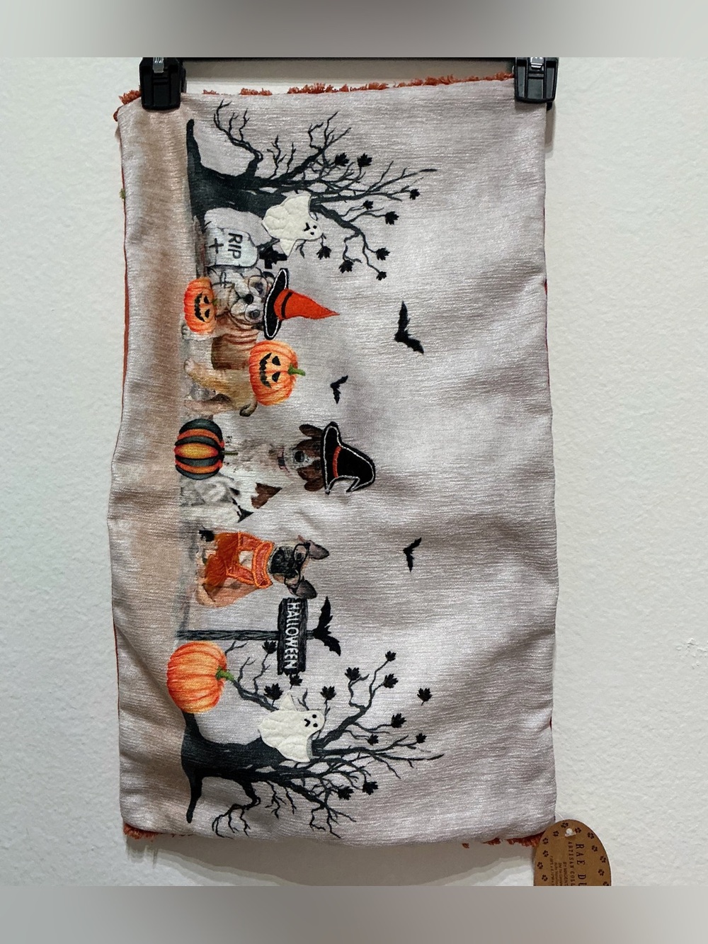 HALLOWEEN PUMPKINS & DOGS RAE DUNN LONG PILLOW CASE